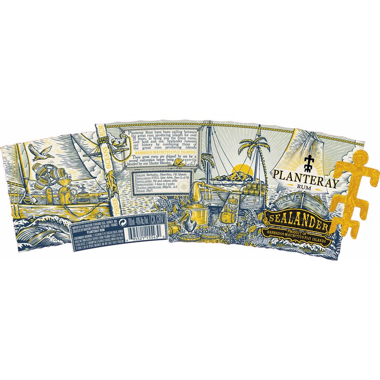Planteray Gold Rum Sealander 80 - 700ML - Front