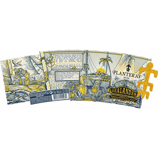Planteray Gold Rum Sealander 80 - 700ML - Front