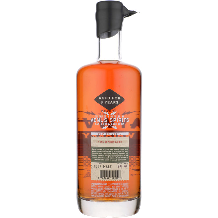 Wayward Single Malt Whiskey Small Batch 92 - 750ML - Back