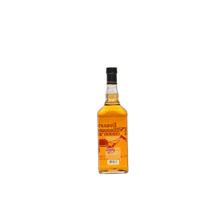 Evan Williams Cherry Whiskey Liqueur 65 - 750ML - Back