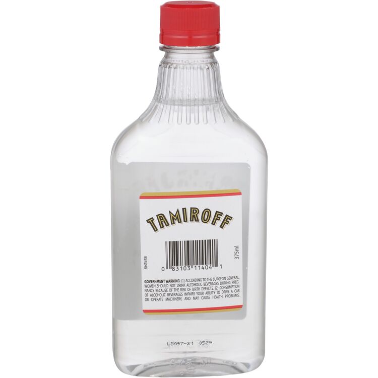 Tamiroff Vodka 80 - 375ML - Back