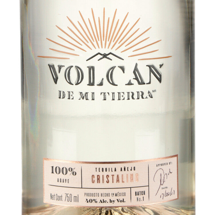 Volcan De Mi Tierra Tequila Reposado Cristalino 80 - 750ML - Front Label