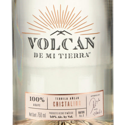 Volcan De Mi Tierra Tequila Reposado Cristalino 80 - 750ML - Front Label