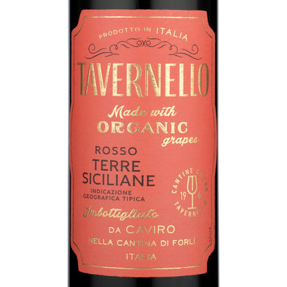 Tavernello Organico Terre Siciliane - 750ML - Front Label