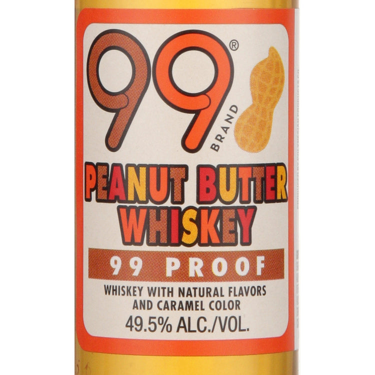 99 Brand Peanut Butter Whiskey 99 - 50ML - Front Label