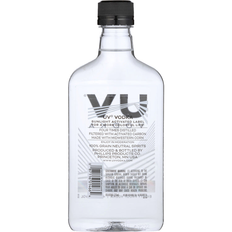 Uv Vodka 80 - 375ML - Back