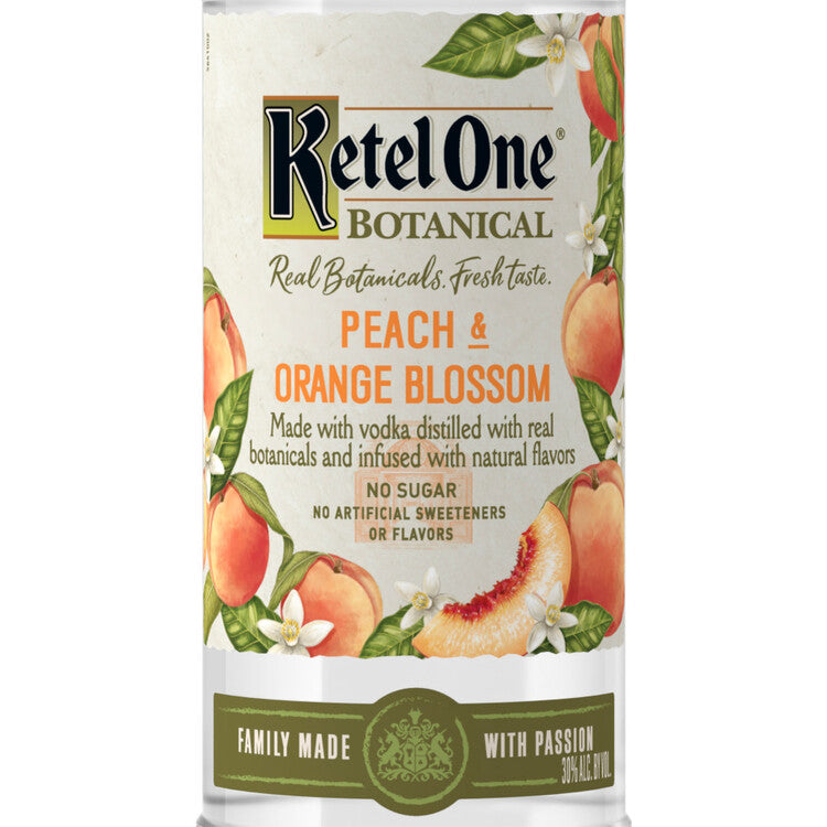 Ketel One Peach & Orange Blossom Flavored Vodka Botanical 60 - 50ML - Front Label