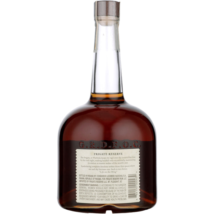 Frigate Reserve Aged Rum 21 Yr 80 - 750ML - Back