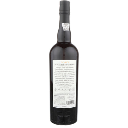 Dow's Porto Tawny 20 Yr - 750ML - Back