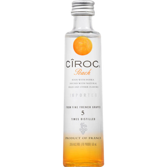 Ciroc Peach Flavored Vodka 70 - 50ML - Front