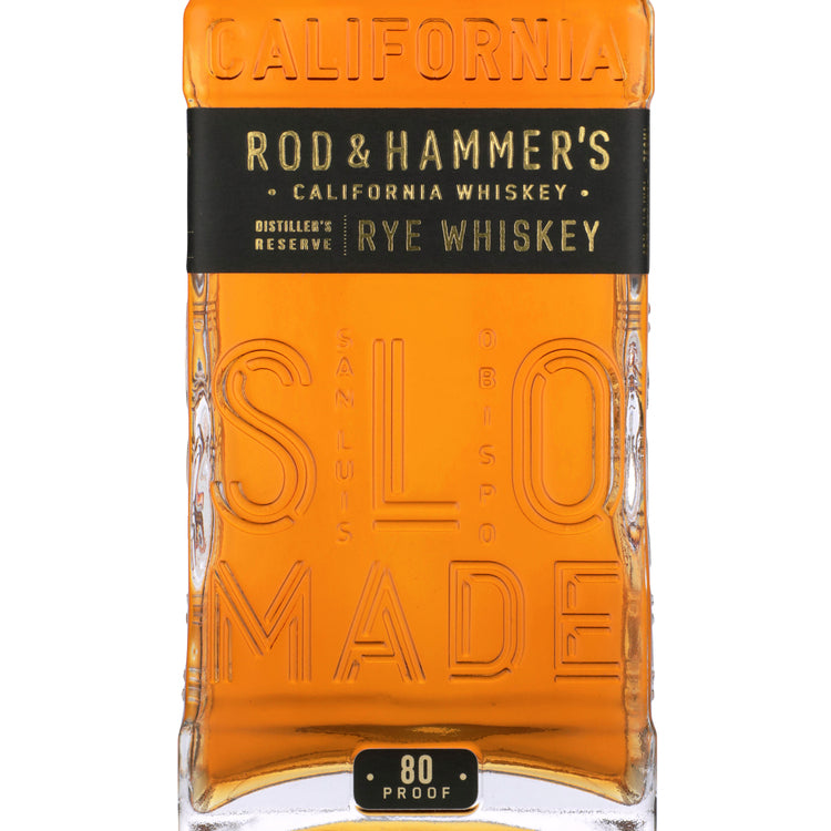 Rod & Hammer's Rye Whiskey Slo Stills Distiller's Reserve 80 - 750ML - Front Label