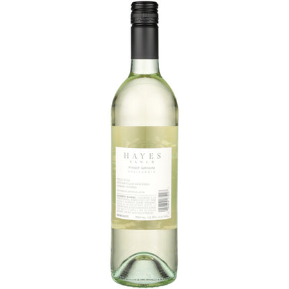 Hayes Ranch Pinot Grigio California - 750ML - Back