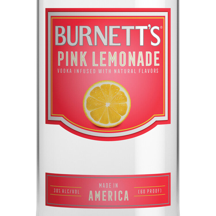 Burnett's Pink Lemonade Flavored Vodka 60 - 750ML - Front Label