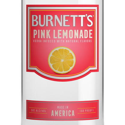 Burnett's Pink Lemonade Flavored Vodka 60 - 750ML - Front Label