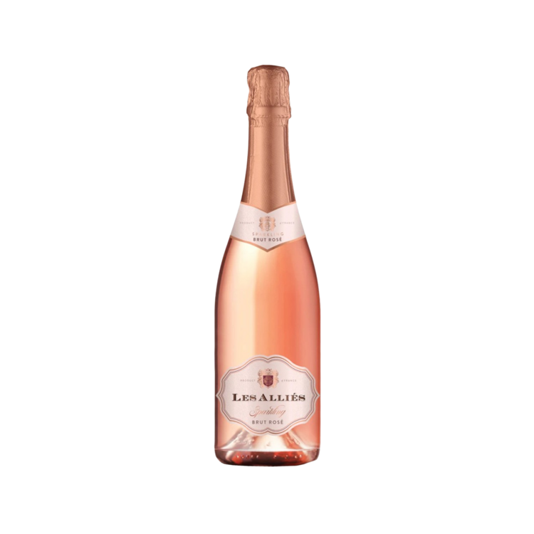 Les Allies Sparkling Brut Rose France - 750ML - Front