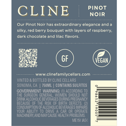 Cline Pinot Noir North Coast 2021 - 750ML