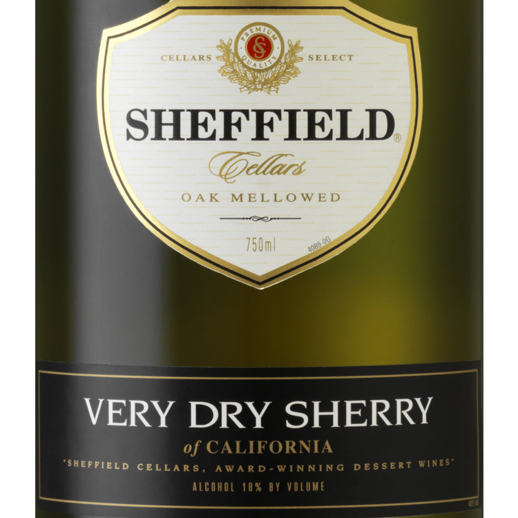 Sheffield Cellars Very Dry Sherry California - 750ML - Front Label
