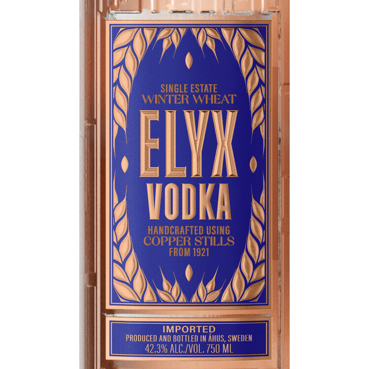 Absolut Vodka Elyx 84.6 - 750ML - Front Label
