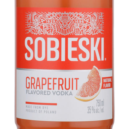 Sobieski Grapefruit Flavored Vodka 70 - 750ML - Front Label