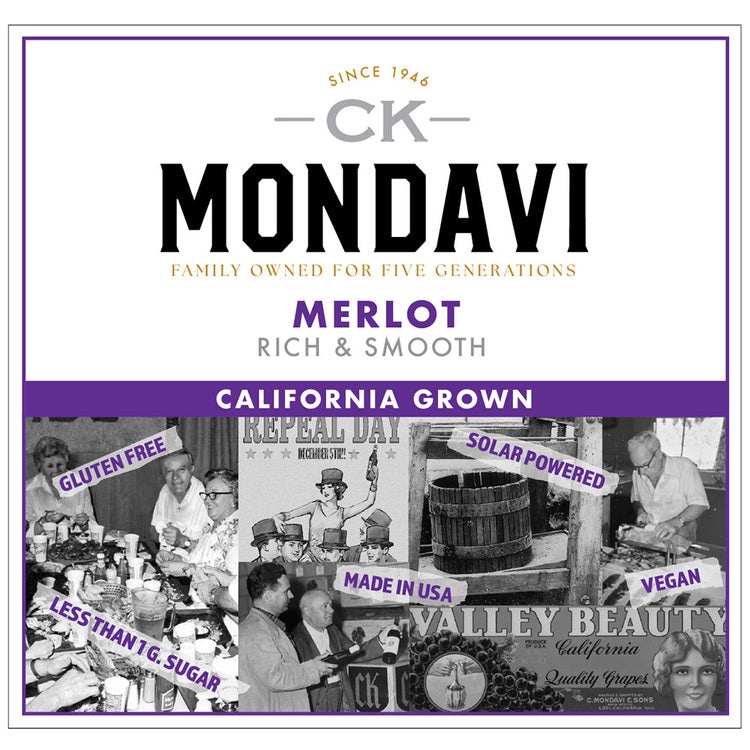 Ck Mondavi Merlot California - 1.5L - Front Label