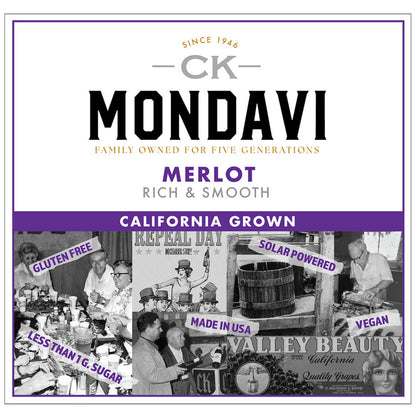 Ck Mondavi Merlot California - 1.5L - Front Label