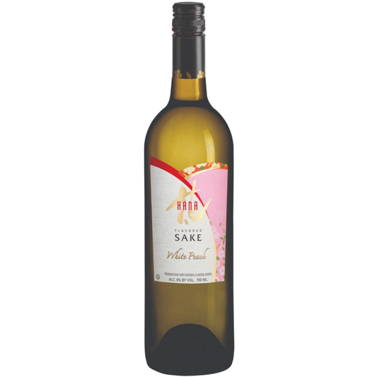Hana White Peach Flavored Sake - 750ML - Front