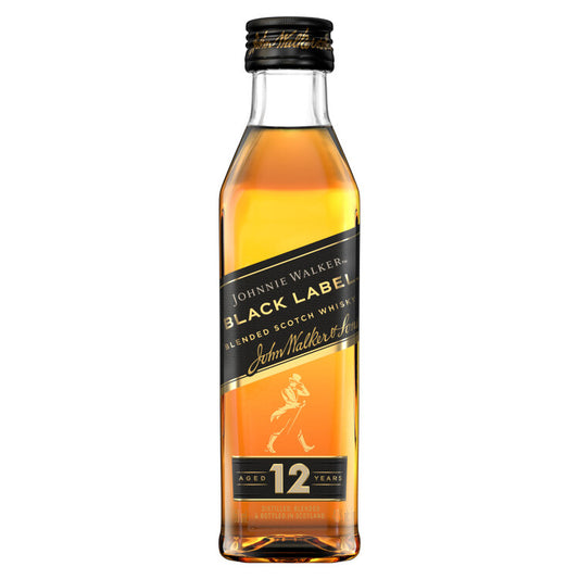 Johnnie Walker Blended Scotch Black Label 12 Yr 80 - 50ML - Front