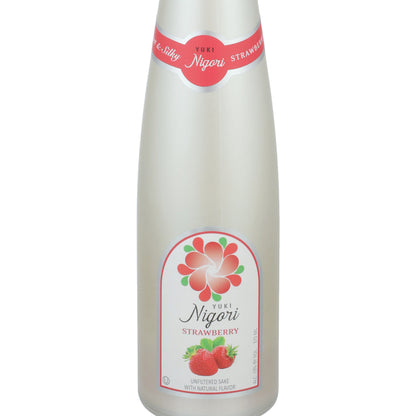 Yuki Strawberry Flavored Nigori Sake - 375ML - Front Label