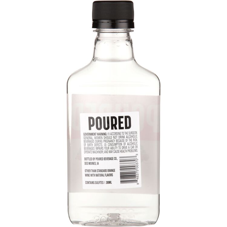 Poured Punch Flavored Wine - 200ML - Back