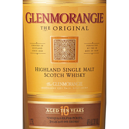 Glenmorangie Single Malt Scotch The Original 12 Yr 86 - 1.75L - Front Label