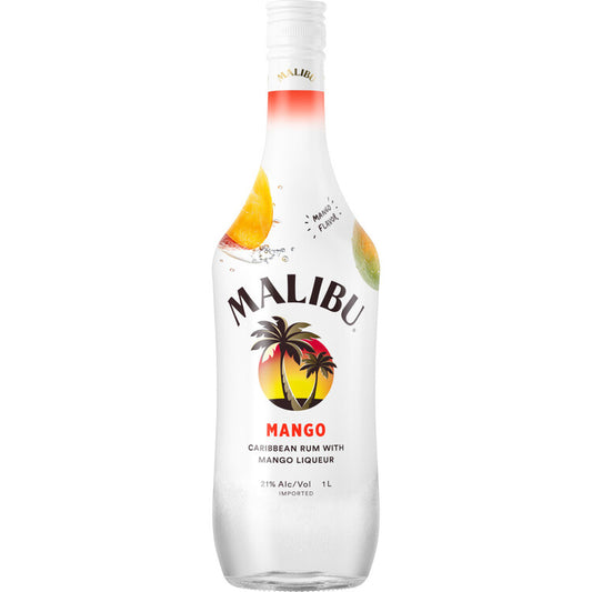Malibu Mango Flavored Rum 42 - 1.0L - Front