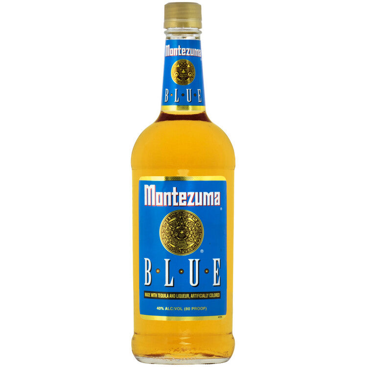 Montezuma Tequila & Liqueur Blend Blue 80 - 1.0L - Front