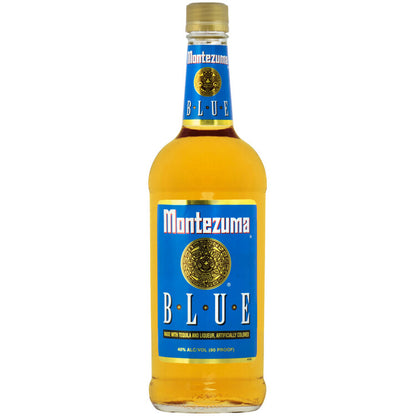 Montezuma Tequila & Liqueur Blend Blue 80 - 1.0L - Front