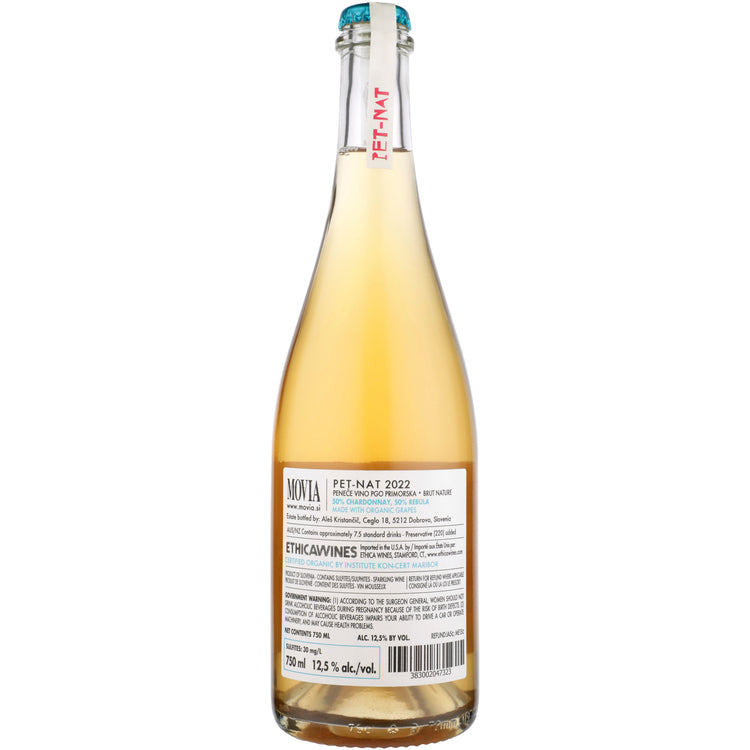 Movia Pet Nat Brut Nature Primorska 2022 - 750ML