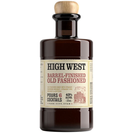 High West Old Fashioned Barrel Finished Whiskey Cocktail 86 - 375ML - Front