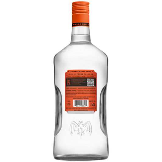 Bacardi Mango Chile Flavored Rum 70 - 1.75L - Back