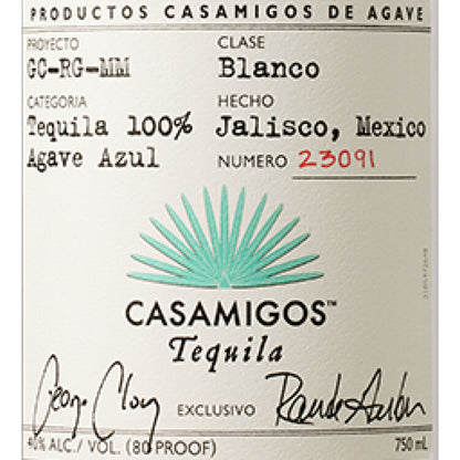 Casamigos Tequila Blanco 80 - 750ML - Front Label