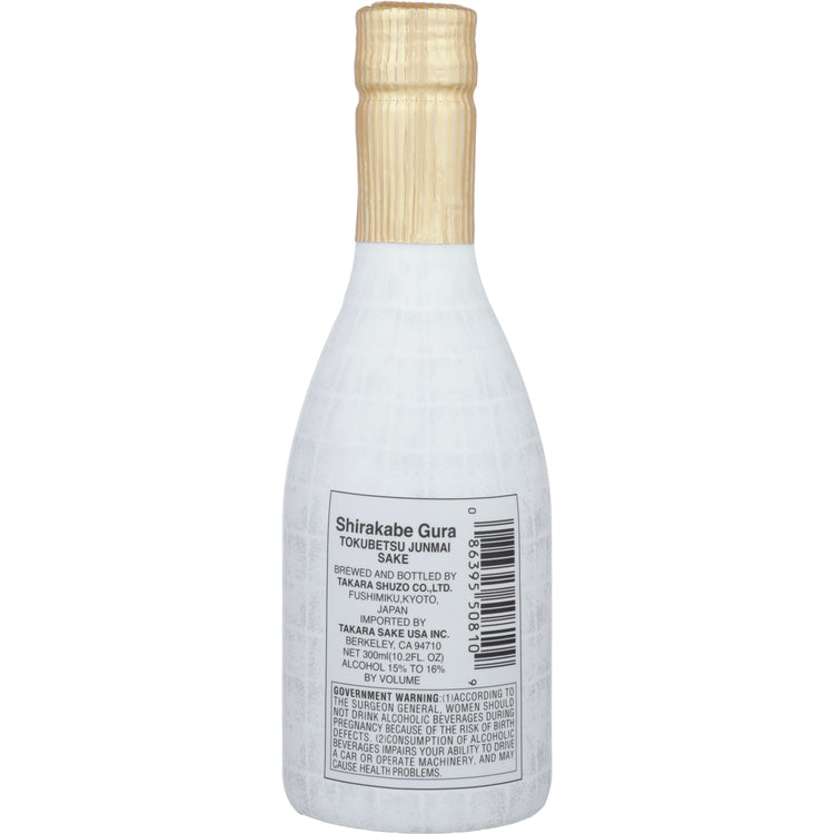 Shirakabe Gura Junmai Sake Tokubetsu - 300ML - Back