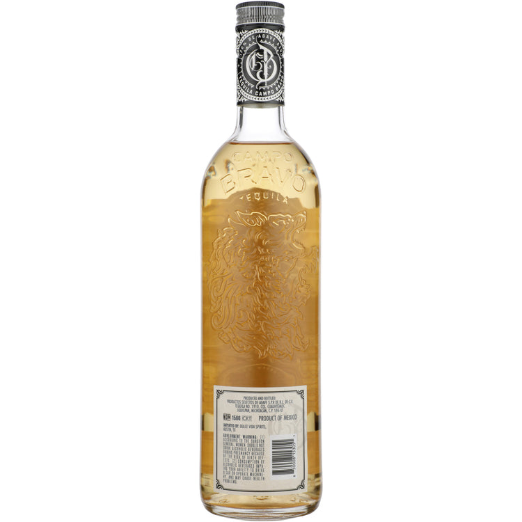 Campo Bravo Tequila Reposado 80 - 750ML - Back