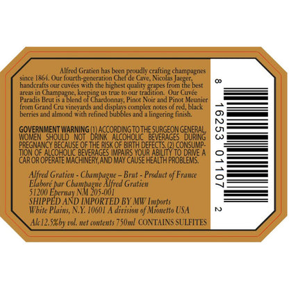 Alfred Gratien Champagne Brut Cuvee Paradis - 750ML