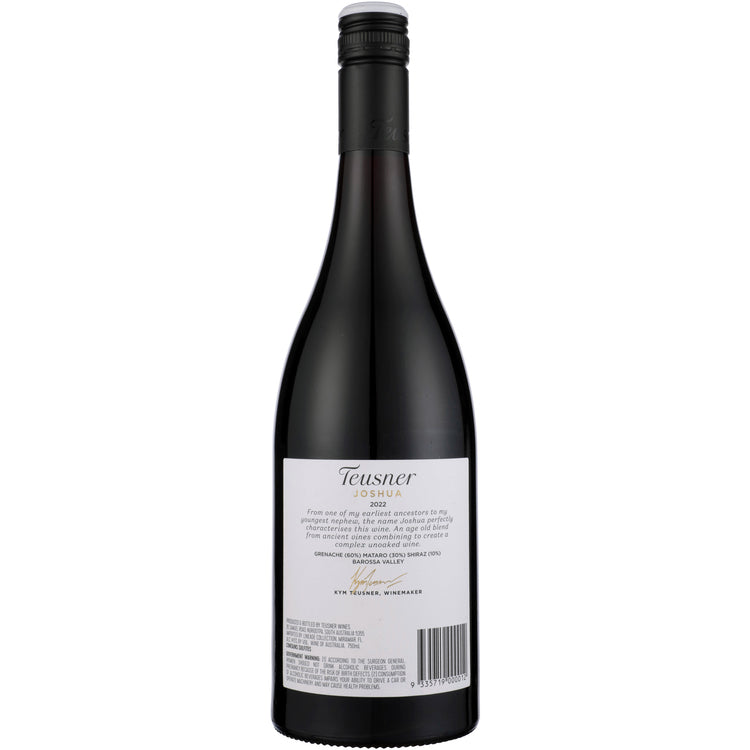 Teusner Red Blend Joshua Barossa Valley 2022 - 750ML - Back