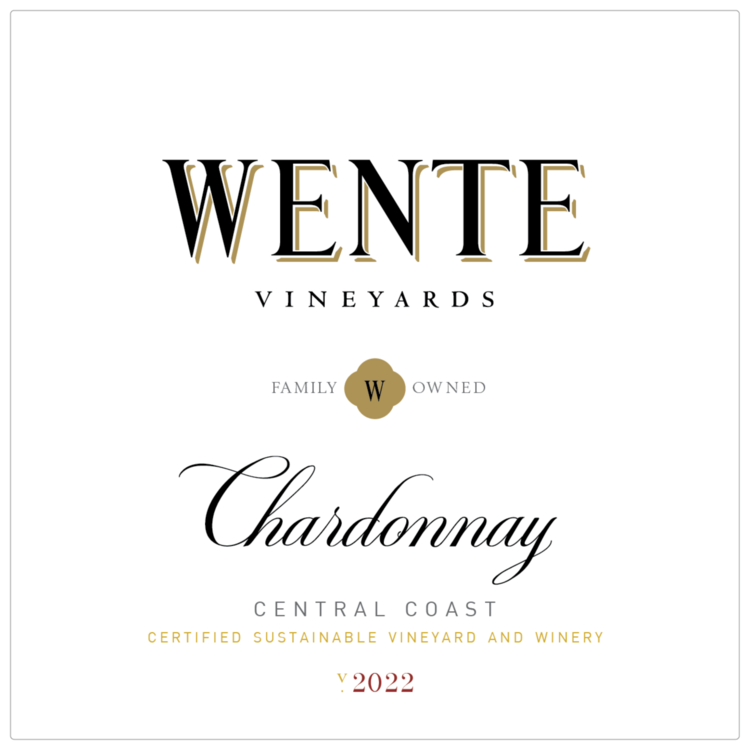 Wente Vineyards Chardonnay Restaurant Cuvee Central Coast - 750ML - Front Label