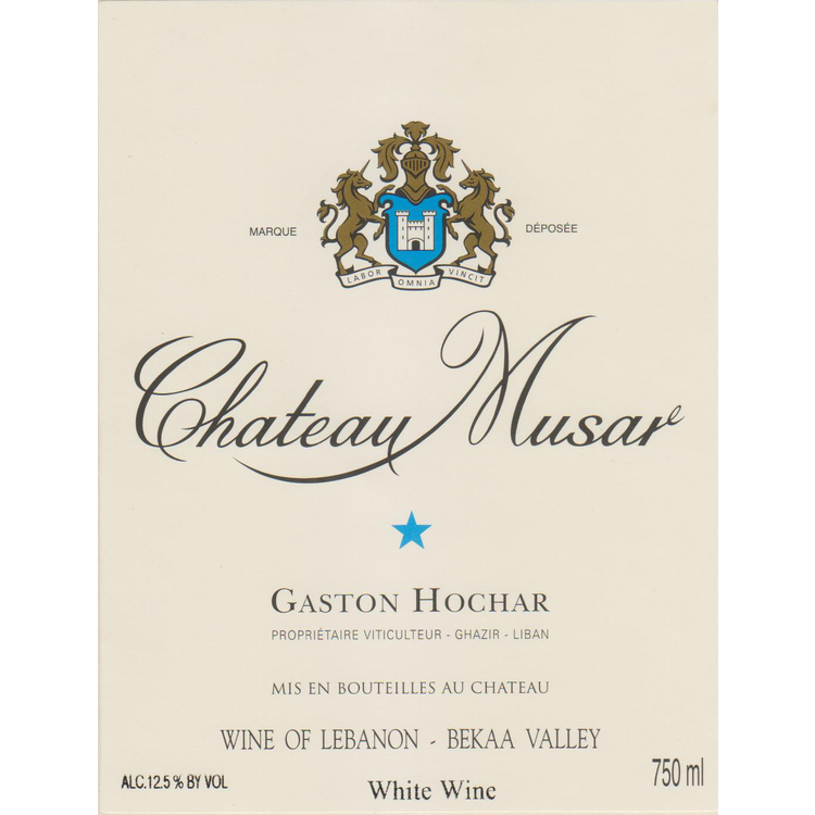 Chateau Musar White Wine Bekaa Valley 2016 - 750ML - Front Label