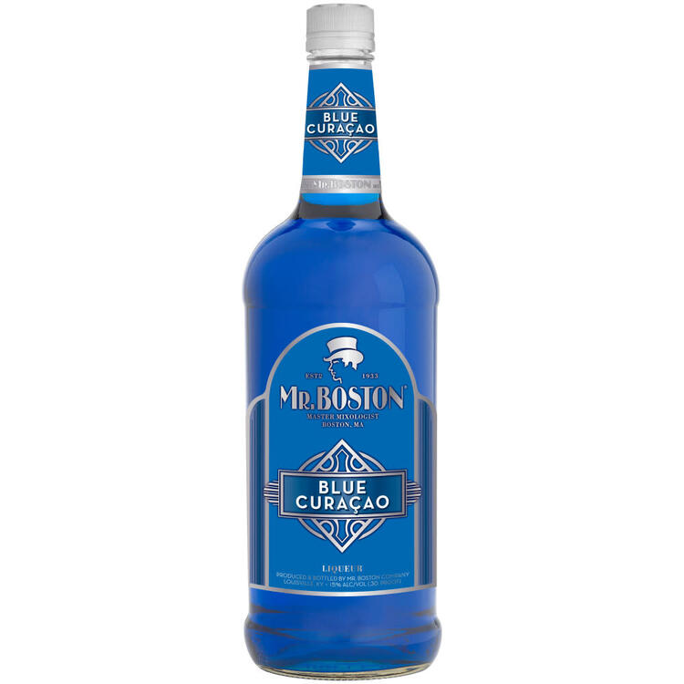 Mr. Boston Curacao Blue 30 - 1.0L - Front