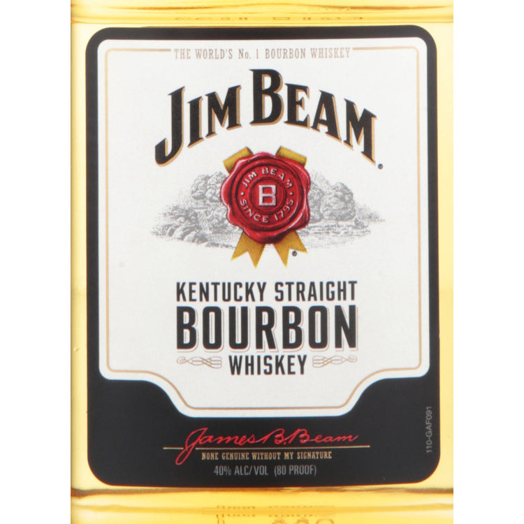 Jim Beam Straight Bourbon White Label 80 - 200ML - Front Label