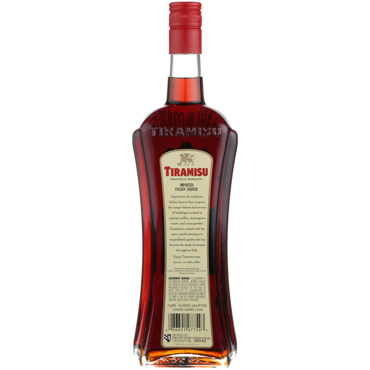 Tiramisu Liqueur 48 - 750ML - Back