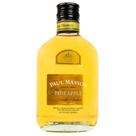 Paul Masson Pineapple Flavored Brandy Grande Amber 54 - 200ML - Front