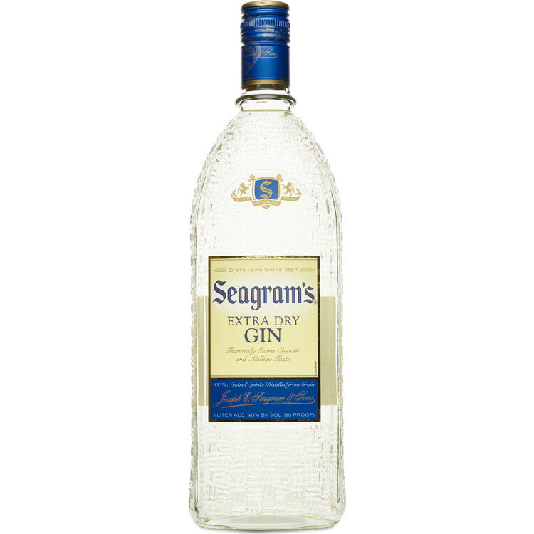 Seagram's Extra Dry Gin 80 - 1.0L - Front