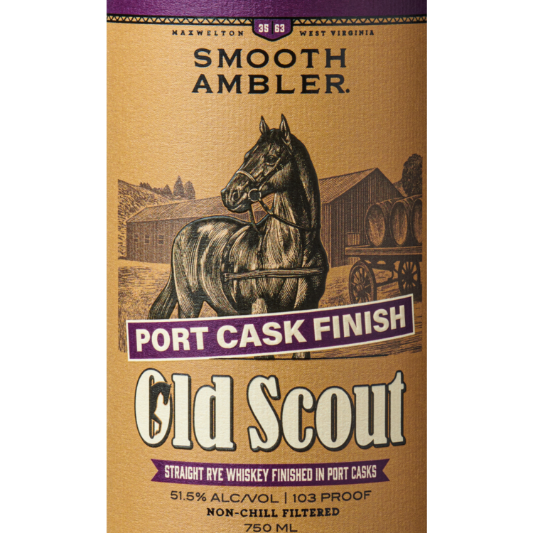 Smooth Ambler Straight Rye Whiskey Old Scout Rye Port Cask Finish 103 - 750ML