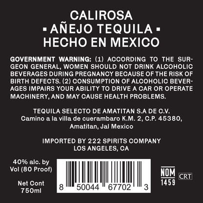 Calirosa Tequila Anejo 80 - 750ML